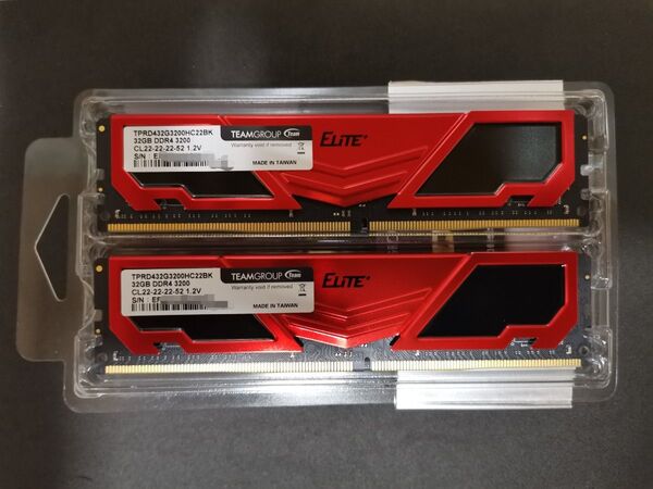 DDR4 3200Mhz PC4-25600 32GBx2枚 64GB UDIMM デスクトップ用 1.2v JEDEC品