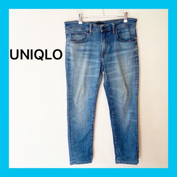 ☆UNIQLOユニクロメンズスキニーフィットデニムパンツW32(82cm)