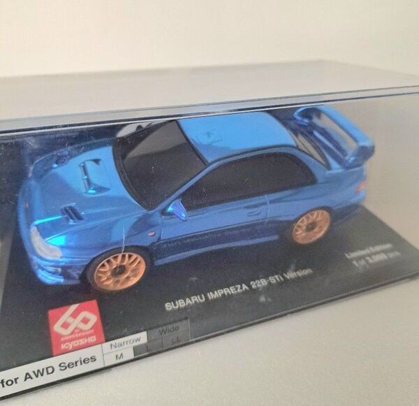 ASC MA020N スバル インプレッサ 22B-STiバージョン クロームブルー 京商60周年記念仕様 MZP457CBL