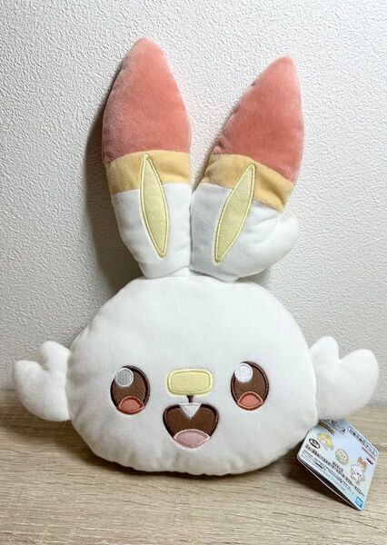 【ポケモン】ポケピース☆大きい顔型ぬいぐるみポーチ☆ヒバニー☆