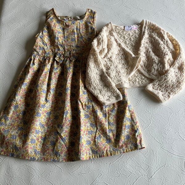 キッズ女の子 110〜120 お嬢様コーディネート2着セット ZARA H&M