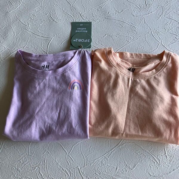 【未使用・タグ付き】H&M キッズ110〜115センチ Tシャツ2着セット
