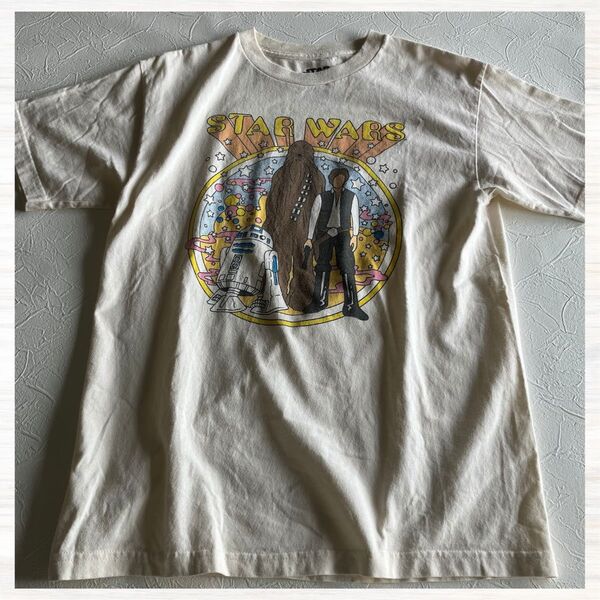 スターウォーズTシャツ 半袖 ヴィンテージT アイボリー M STAR WARS コットン100% メキシコ製