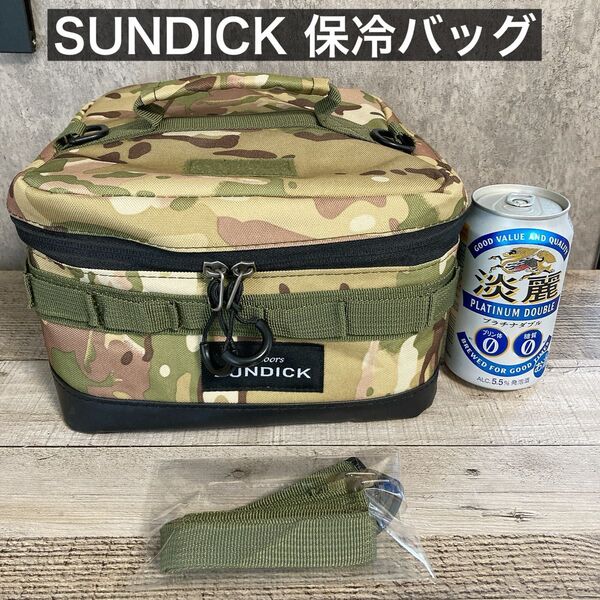 新品 SUNDICK 保冷バッグ ソフトクーラー ギアケース クーラーボックス キャンプ収納 コンテナ サバゲー マルチカム 迷彩