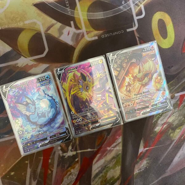 シャワーズv sa サンダースv sa ブースターv sa 英語版 正規品 セット ポケモンカード イーブイヒーローズ