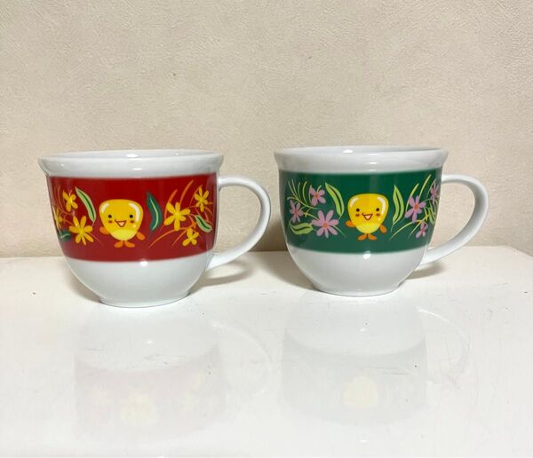 ひよこ柄ペアマグカップ ヒヨコ柄大きいマグカップ