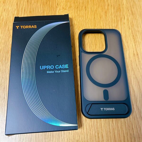TORRAS iPhone 15 Pro 用 ケース マグネット搭載 ワイヤレス充電 半透明 マット仕上げ 指紋防止 黄変なし