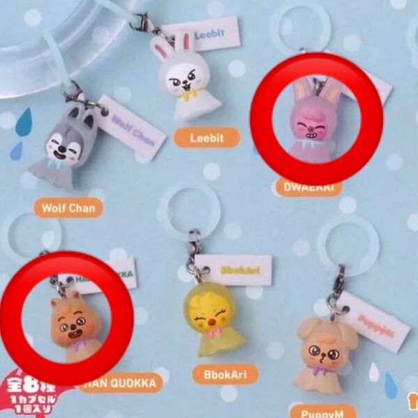 SKZOO straykids めじるしアクセサリー ガチャ チャンビン トゥエッキ ハンクオッカ ハン ガチャ ガシャポン