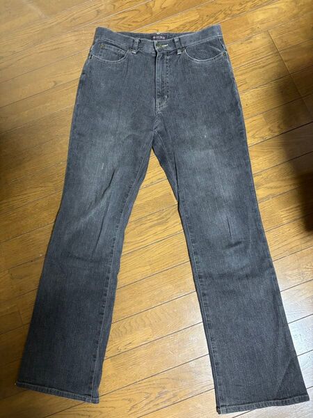 GUH グーハ レディース ジーンズ M〜L ストレート デニムパンツ ブラック ジーパン