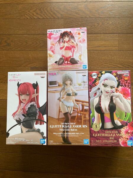 GLITTER&GLAMOURS 宇崎月 堕姫 & 喜多川海夢 リズver. 時崎狂三 4体セット まとめ売り