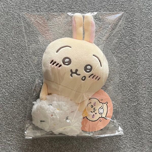 新品 デスクトップから見守るひっかけぬいぐるみ おにぎりうさぎ