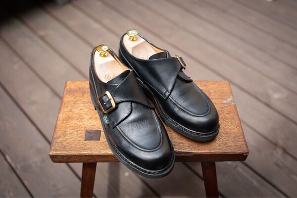 Paraboot 限定 CHAMVINGT 青山店20周年限定 モンクストラップ シャンボード パラブーツ 6.5 美品