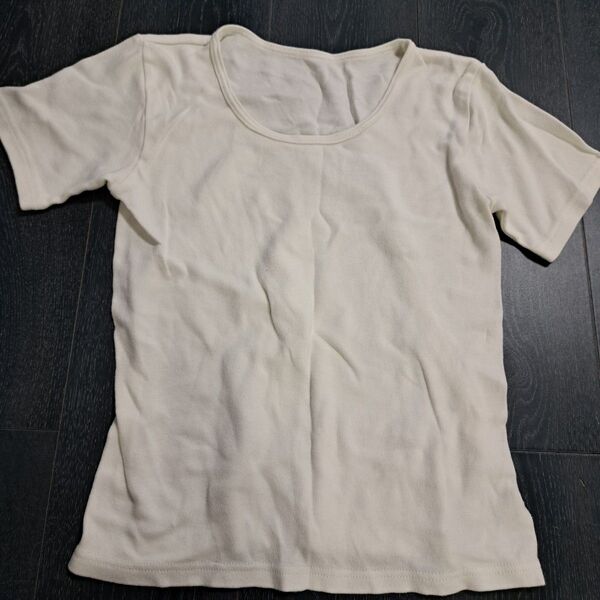 レディース カットソー Tシャツ 半袖 白 綿100