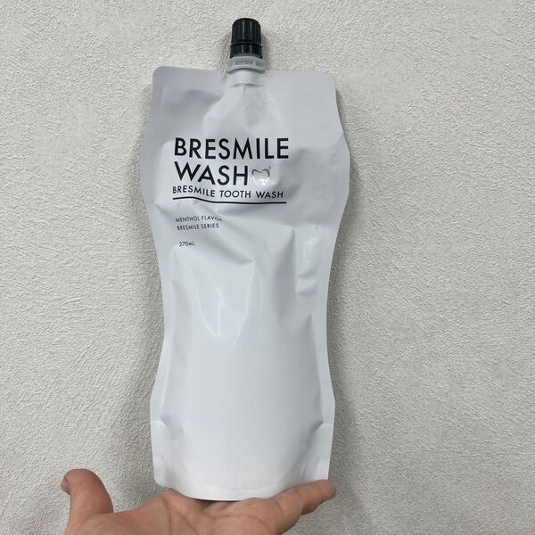 新品未開封 ブレスマイルウォッシュ BRESMILE マウスウォッシュ 液体歯みがき 1袋