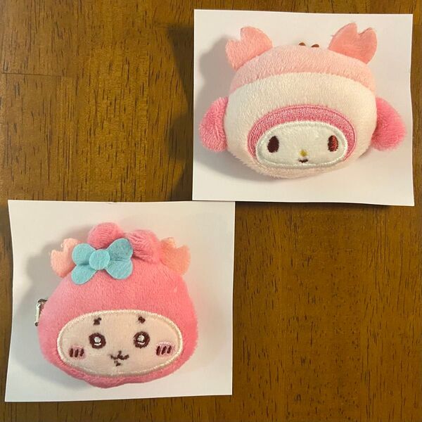 ちいかわ サンリオ コラボ シークレット ヘアクリップ 古本屋 マイメロディ マイメロ 2個セット