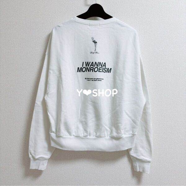 Marilyn Monroe Text Pullover トレーナー★eimy istoire エイミーイストワール