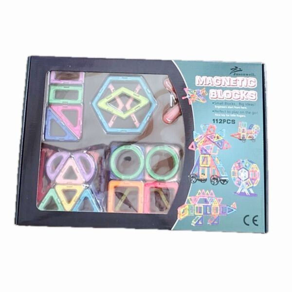 新品未使用 Jasonwell MAGNETIC BLOCKS 知育玩具 ブロック おもちゃ マグネット ブロック
