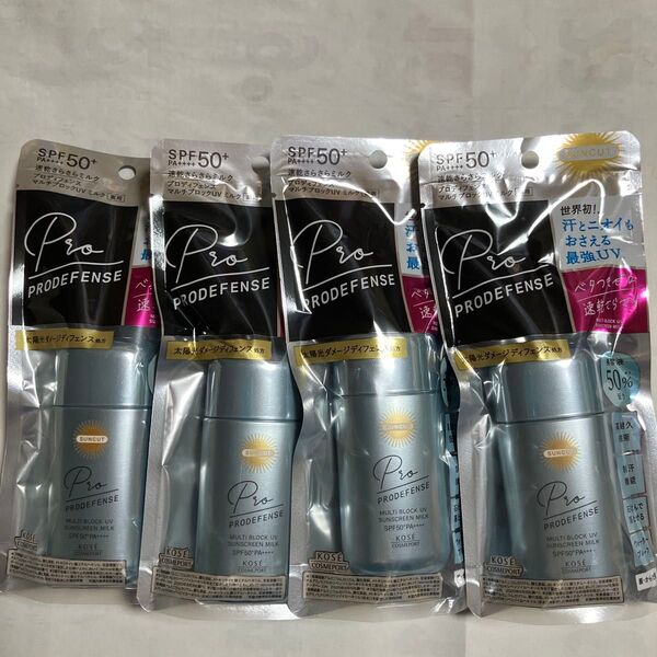 未開封 SUNCUT プロディフェンス マルチブロックUV ミルク SPF50+ PA++++ 60ml ×4