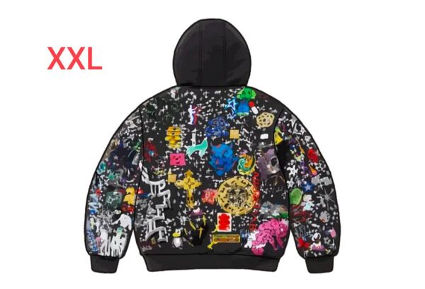 Supreme AOI Embroidered Hooded Work Jacket "Black"