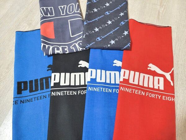 PUMA プーマ Champion チャンピオン ランチクロス バンダナ 6枚セット