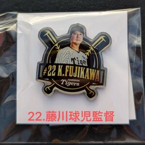 阪神タイガース 藤川監督 ピンバッジ ファンクラブ応援デー4回目