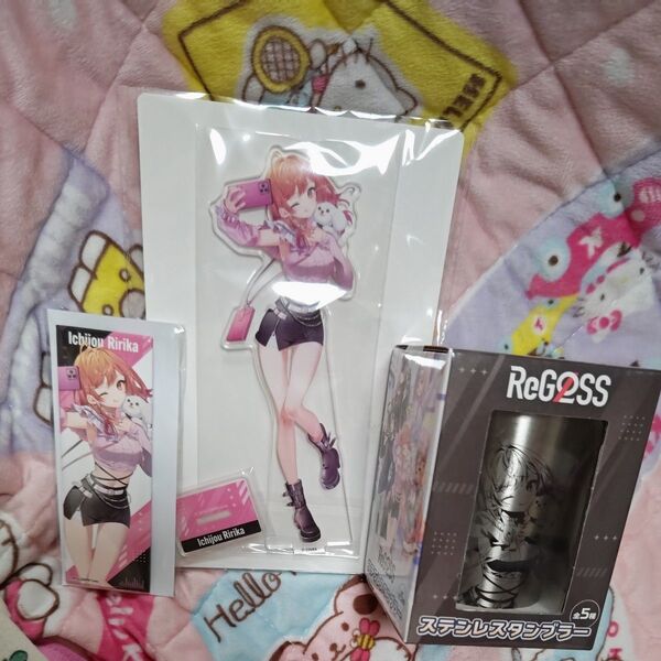 【GIGO限定】一条莉々華 ReGLOSSビッグアクリルスタンド、缶バッジ、ステンレスタンブラー ホロライブ