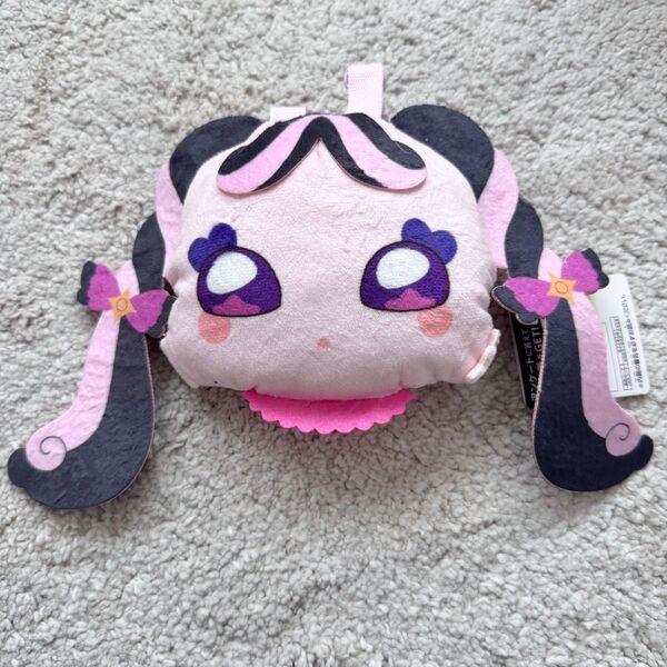 【新品】キミとアイドルプリキュア ストラップ付き顔型ぬいぐるみポーチ メロロン