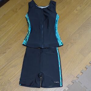 フィットネス水着 レディース ブラックセパレート