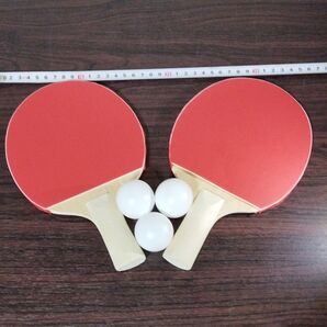 卓球ラケット 2本セット ピンポン玉3個付き
