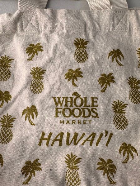 WHOLE FOODS MARKETエコバッグ オーガニックコットン ハワイ
