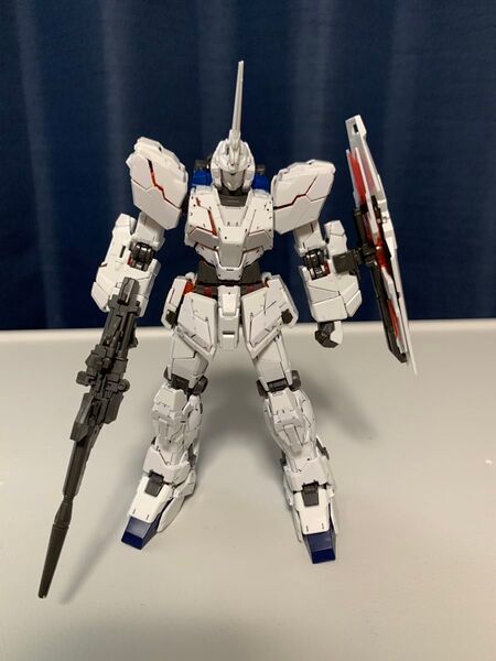 RG ユニコーンガンダム ジャンク ガンプラ 組み立て済