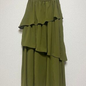 【Chaopanic(チャオパニック)】アシンメトリーティアードスカート