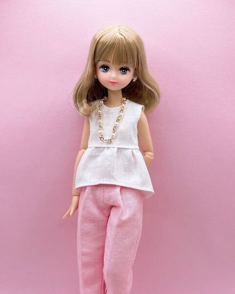 フレアトップスセット 22㎝ドール服 リカちゃんキャッスル パレットf