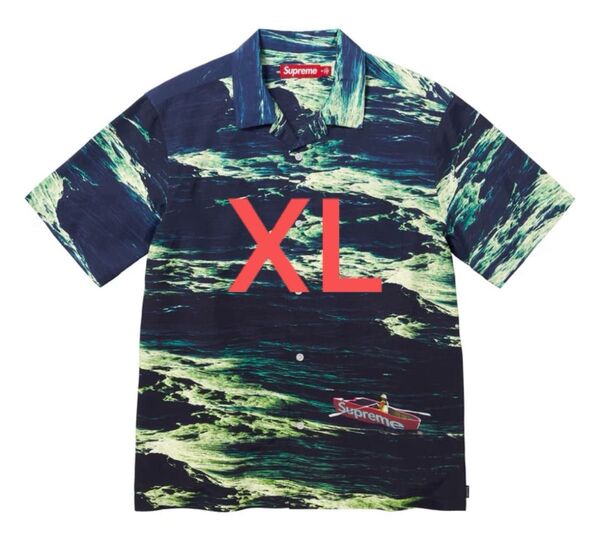 希少サイズ XL Supreme Boat S/S Shirt シュプリーム ボート アロハシャツ 開襟シャツ 半袖 総柄 サーフ