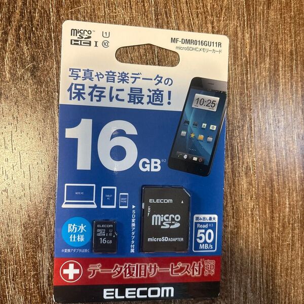 ELECOM microSDHCメモリーカード 16GB MF-DMR016GU11R