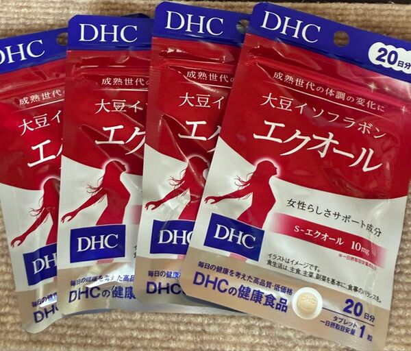 DHC大豆インフラボン エクオール20日分×4袋セット