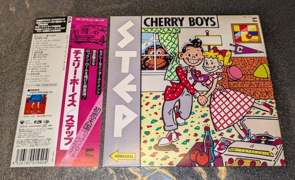 ステップ+2/チェリーボーイズ セル版 帯付 紙ジャケ廃盤 希少 柳田ヒロ COOLS CAROL 矢沢永吉 水口晴幸 ピッピ