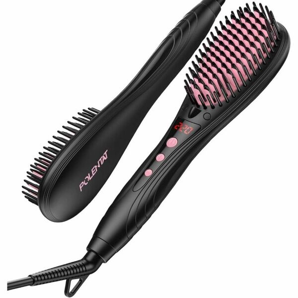ストレートブラシ ブラシ型ヘアアイロン ヒートブラシ マイナス