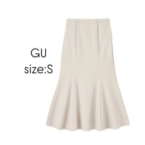 GU カットソーマーメイドロングスカート ナチュラル S 338560