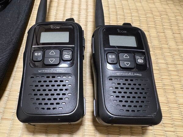 ICOM アイコム 同時通話 特定小電力トランシーバー IC-4188D 2台セット イヤホン付きマイクHM-179L イヤホン他