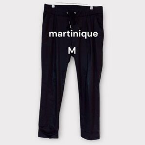 マルティニーク/イージーパンツ /大人きれいめ 無地 お出かけ 春夏 黒 M レディース