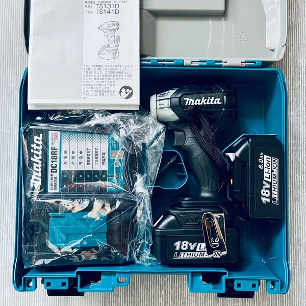 未使用 マキタ makita 充電式 ソフトインパクトドライバ TS141D 18V ブラック 黒 TS141DRGXB