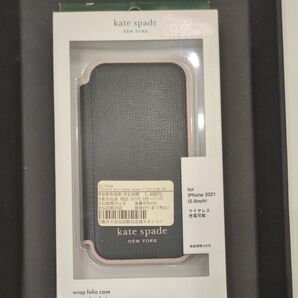 未使用 iPhone13mimi kate spade ブックタイプケース
