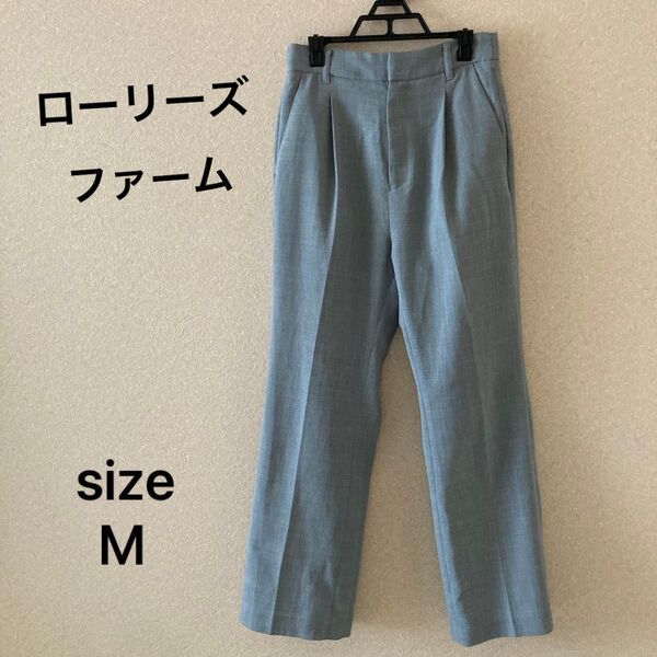LOWRY'S FARM ローリーズファーム パンツ M グリーン レディース タック