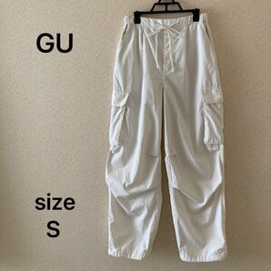 GU ジーユー カーゴパンツ Sサイズ レディース キッズ ホワイト