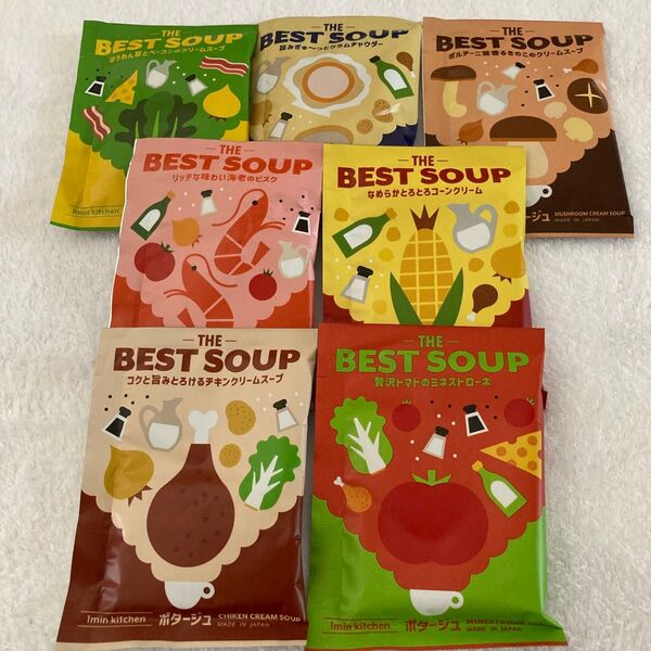 the BEST SOUP ポタージュ 7袋セット 陶和 乾燥スープ バラ