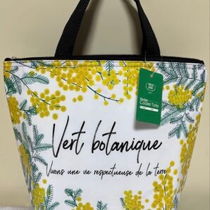 保冷バッグ エコバッグ トートバッグ ランチバッグ ランチトート 保冷保温バッグ クーラーバッグ 保冷バッグ お弁当袋 ミモザ柄