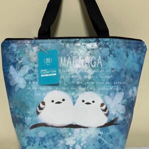 保冷バッグ エコバッグ トートバッグ ランチバッグ ランチトート 保冷保温バッグ クーラーバッグ 保冷バッグ シマエナガ お弁当袋