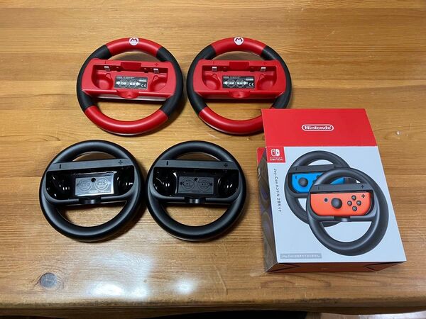 Switchジョイコン『Joy-Con』ハンドル2個、マリオカートハンドル2個、4ハンドルセット