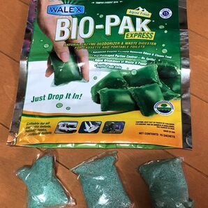 キャンピングカー専用 Walex Bio-Pak ブラックホールディングタンク脱臭剤 廃棄物消化剤 ドロップ 臭気除去